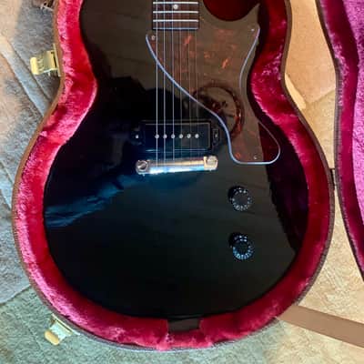 Gibson Les Paul Junior - Ebony. Upgraded pickup, Tuners, Pickguard and Aged Finish Checking. image 1