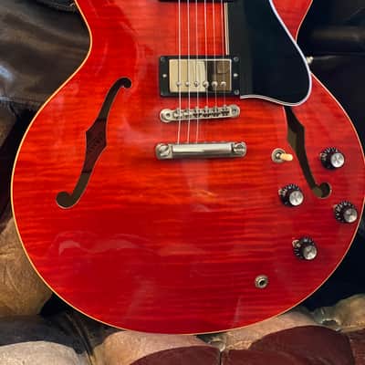 Gibson Memphis ES-335 Dot Figured Cherry 2012 w/ OHSC & Docs image 10
