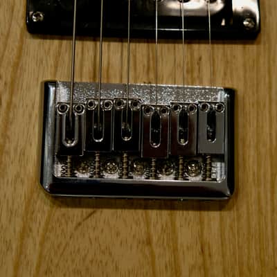 Super-Strat Style Electric Guitar - Natural Finish, Dual Humbucker, w/ Hardshell Case image 7