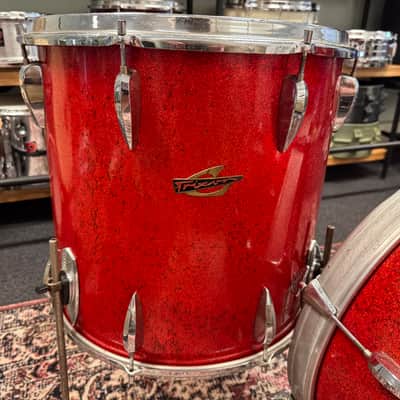 Trixon Luxus 1960s Teardrop 13"/16"/20" Drum Set - Red Sparkle (VIDEO) image 6