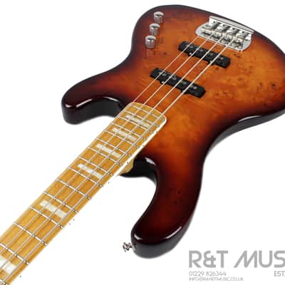 Cort GB99B Jazz Bass Guitar in Dark Burst image 5