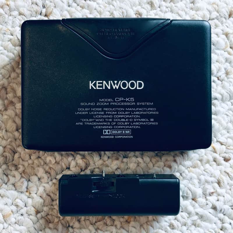 KENWOOD CP-K5 Walkman Cassette Player, Excellent Cool Gun Black ! For Display or Repair ! image 1