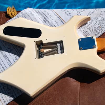 1985 B.C. Rich Warlock  - Aged White - Made in Japan - Pro Set Up w Perfect Frets/Action/Intonation! Shred Master Supreme image 12