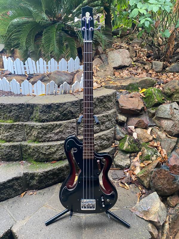 Series 10 “Ampeg Scroll” Style Bass 1990’s with Hard Stock Case image 1