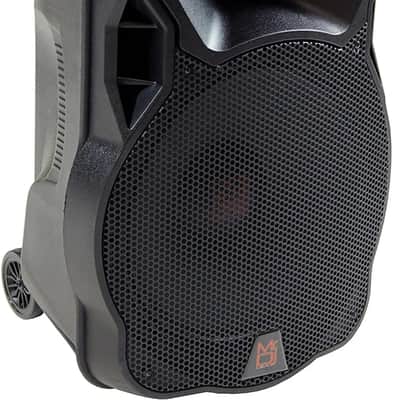 2 MR DJ DSP4000 PAIR 15" 4000W Bluetooth Portable PA DJ Speaker Stands image 6