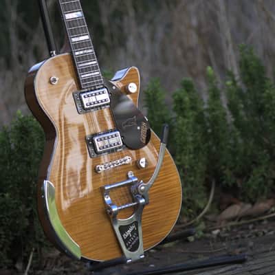 Gretsch G6134TFM-NH Nigel Hendroff Signature Penguin™, Ebony Fingerboard - Amber Flame image 10