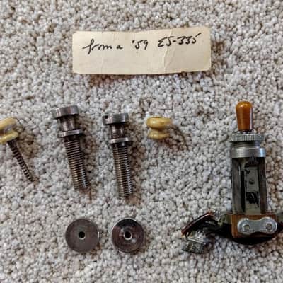 1959 Gibson Switchcraft Pickup selector switch plus other parts for ES335 or Les Paul image 1