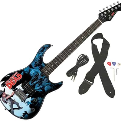 Peavey Walking Dead Carl Rockmaster Electric Guitar w/ Zombie Strap & Case image 5