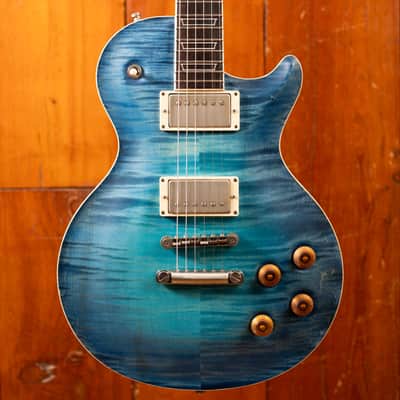 Nik Huber Orca 59 Blue Turquoise Glow Brazilian RW Fretboard image 1