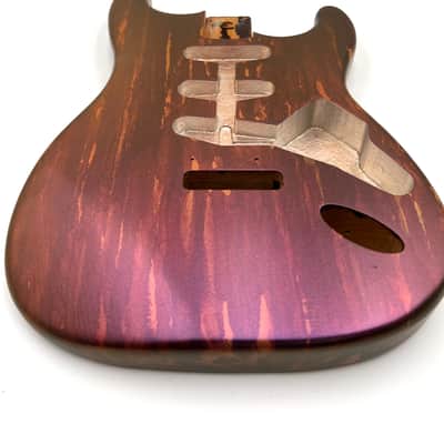 Warmtone Custom Guitars Strat Style Guitar Body “Metallic Purple Pour” image 15