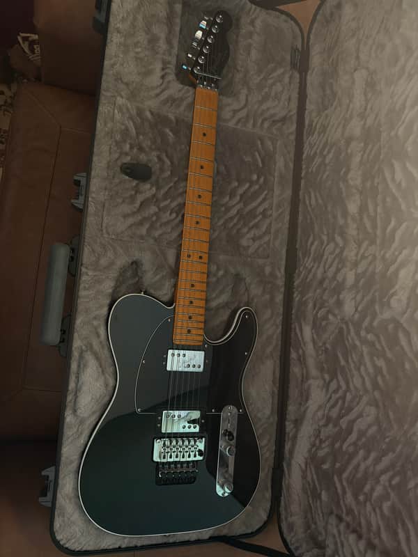 Fender American Ultra Luxe Telecaster Floyd Rose HH 2021 - 2024 - Mystic Black
