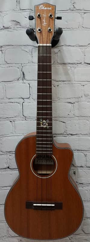 Ohana Model TK-25CL Cynthia Lin Signature Tenor Size Ukulele with Gig Bag - Blem image 1