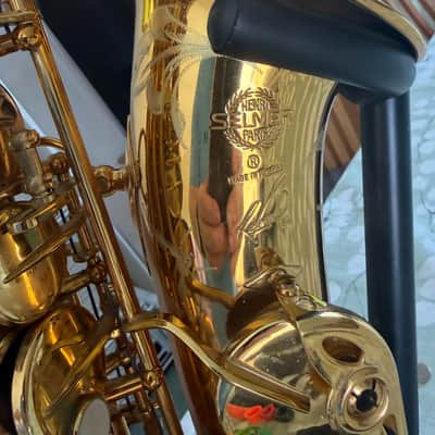 Selmer Dark Gold Lacquer Alto Reference 54 2021 with JodyJazz NY MP and multiple accessories image 4