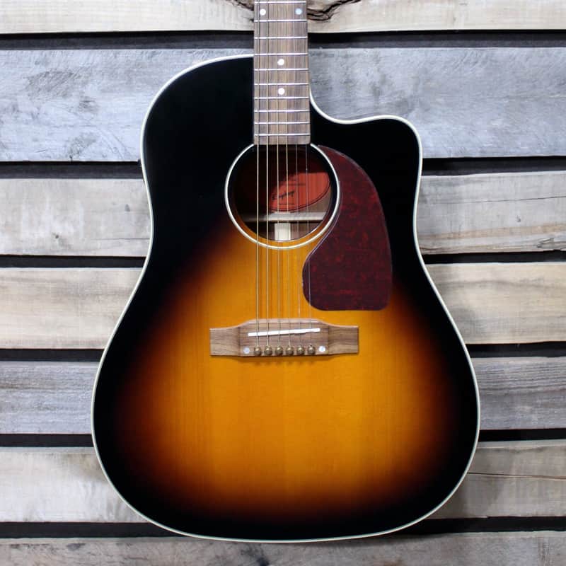 Used Epiphone J-45 EC Acoustic/Electric Dreadnought Guitar image 1
