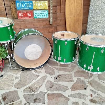 LUDWIG Classic Maple Zep Set 2018, Green Sparkle. image 7