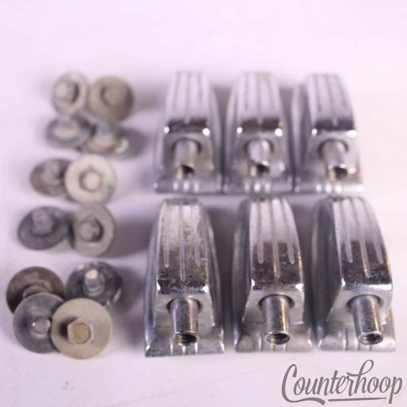 *Ludwig 6x Tom/Snare Drum Small Classic Lugs Set Chrome 1 1/4" Vintage 70s USA* image 1