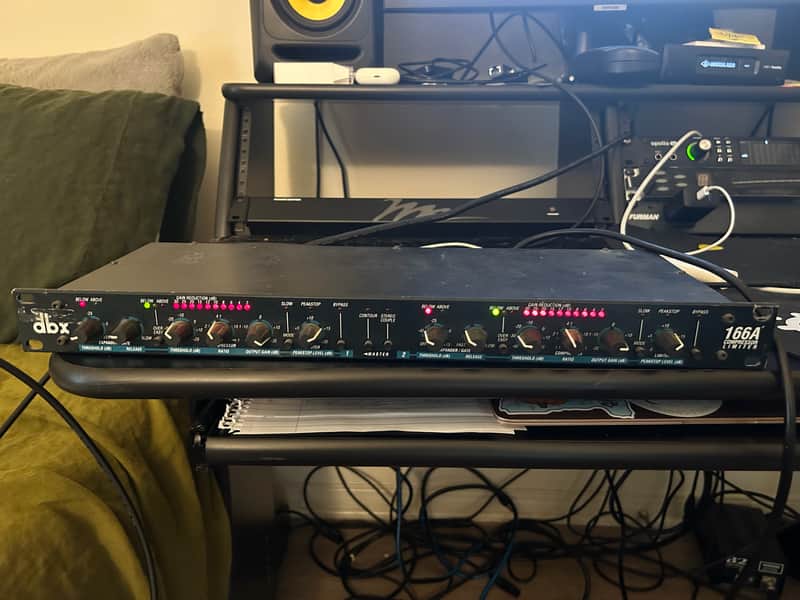 dbx 166A 2-Channel Compressor/Limiter 2010s - Black image 1