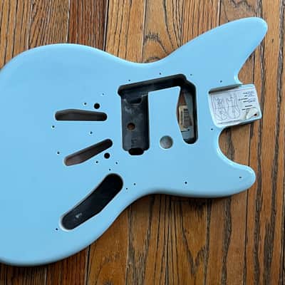 Fender Cobain Jagstang guitar body blue