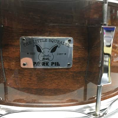 Pork Pie PP65X14LS Little Squealer 6.5x14" Birch/Mahogany Snare Drum  Lacquer - Walnut finish? includes Humes & Berg Tuxedo Soft Case image 3