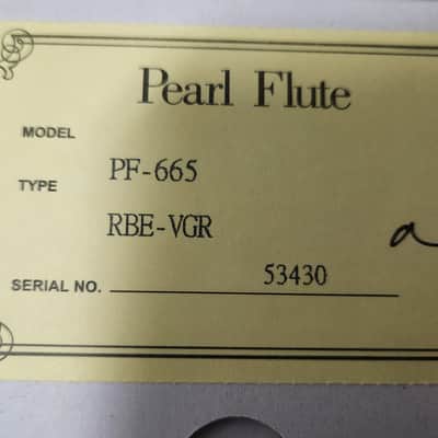 USED Pearl Quantz *Make Offer* Vigore Flute 665 Series Open Hole/B Foot/Split E/C# Trill/D# Roller/3K Gold Lip | 2-Day | WorldShip | Authorized Dealer image 5