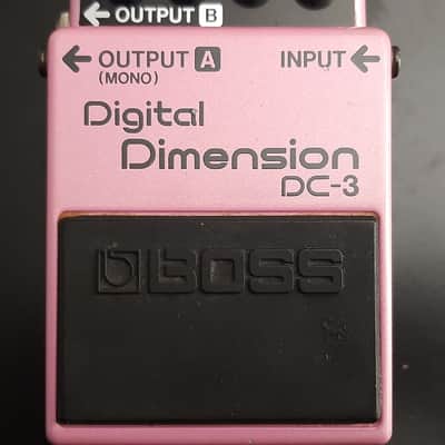 Rare - Original 1980s Made In Japan - Boxed with Manual - Vintage Boss DC-3 Digital Dimension (Blue Label) Space D 1988 - 1989 - Pink image 14