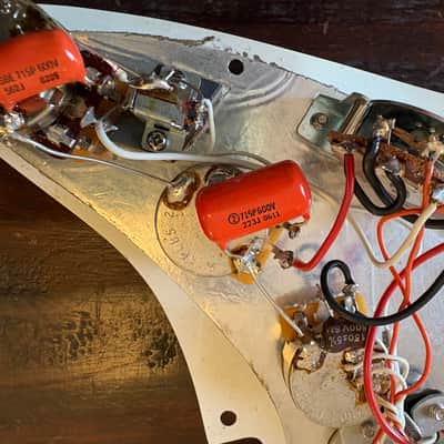 Fender Jeff Beck Model Loaded Pickquard Lace Sensore Startocaster 1991 - White Aged image 10