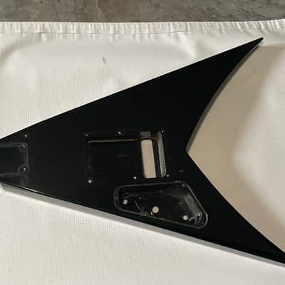 1990's MIJ Jackson Professional King V Black Guitar Body Floyd Tremolo Ready image 13