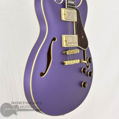 Ibanez Artcore AS73G Semi-Hollow Electric Guitar - Metallic Purple Flat image 2