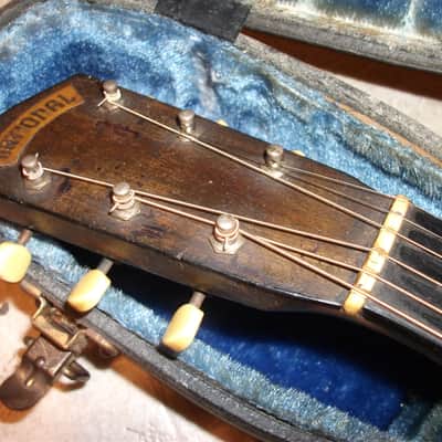 1937 National Style 0 Resonator Nickel-Plated Brass-  Round Neck 14 fret Model- like Keith Richards! image 8
