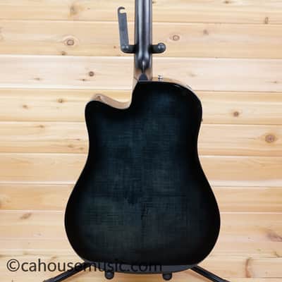 Ibanez AAD77CE-TKS Advanced Acoustic - Transparent Black Sunburst High Gloss image 11