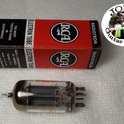 60's RCA Radiotron 12AX7 ECC83 USA "D Getter" (Rare) Ribbed Plate Strong Tubes 1750/1750 of 1600 = 104% Excellent! #040 image 2