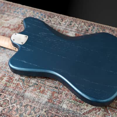 Deimel Firestar - Charcoal Blue / Natural Aluminum. Novak pickups + Leslee Circuit. NEW, (Authorized Dealer) image 11