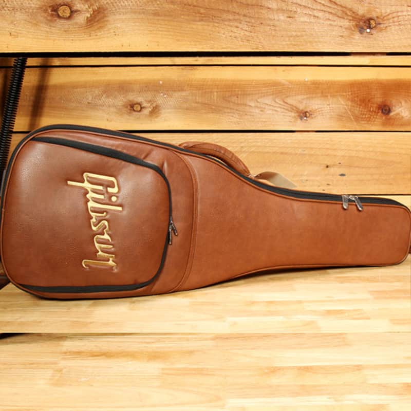GIBSON Gig Bag Premium Soft Case Brown Vinyl Leather Fits SG Les Paul Gigbag image 1