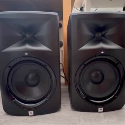 JBL LSR308 8" Powered Studio Monitors (Pair) - Very Good with Power Cables image 1