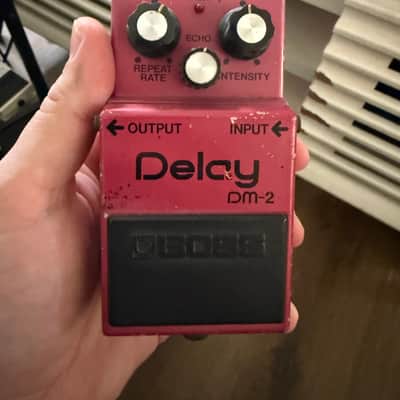 Boss Delay dm-2 vintage made in japan black logo 80's | Reverb