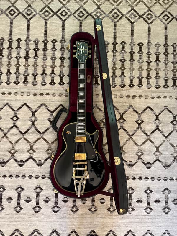 Gibson Les Paul 1957 - VOS Custom 2 Pickup Black Beauty with Bigsby image 1