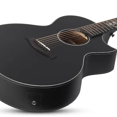 Schecter Regulo Caro-7 Acoustic Satin Black 7-String Acoustic-Electric Guitar B-Stock image 8