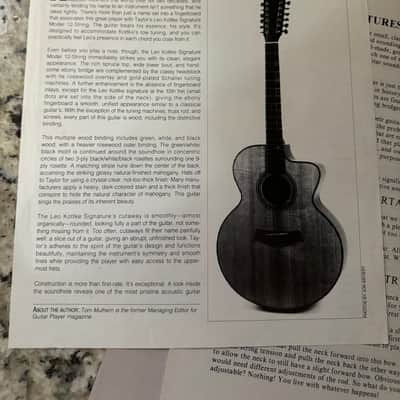 Taylor Price List & Catalog 1993 Dan Crary Koa 900 800 700 600 500 image 17