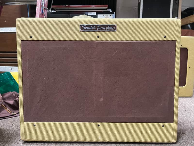 Fender 1957 Vintage Twin 5D8-A Guitar Tube Amplifier Combo - Reissue Chassis Re-Tweed Cabinet - Speakers from 1954 - Local Pickup Only image 1