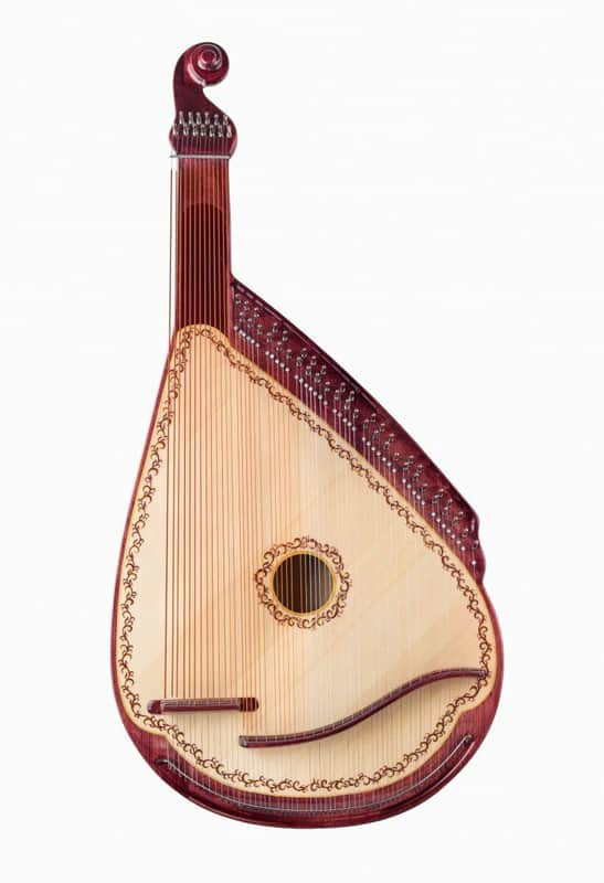 Bandura Ukranian National Folk Instrument Bandyra Vintage image 1
