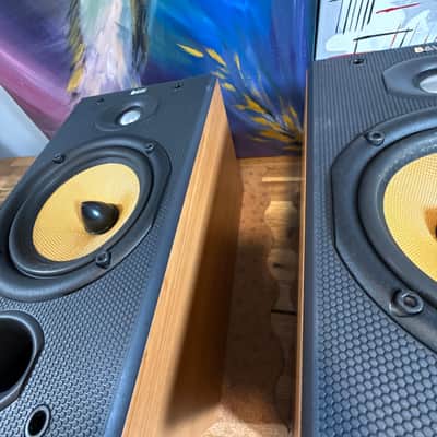 bowers wilkins Bookshelf speakers DM601 S2 Made In England Cherry Audiophile B&W image 22