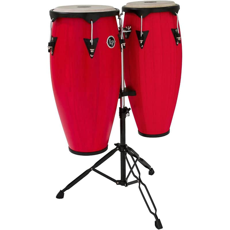 Latin Percussion LP City Conga Set - Alto Music Exclusive Satin Red image 1