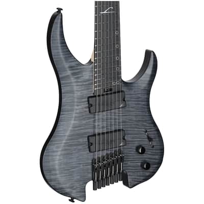 Legator Ghost 7 Super Shred 7-String Electric Guitar, Black Flame image 1