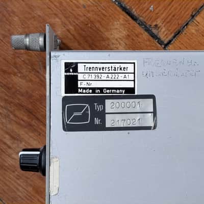 With audio demo: 1960s Siemens V274 mic preamp: 18 .. 46dB gain - recapped, full plug & play! image 5