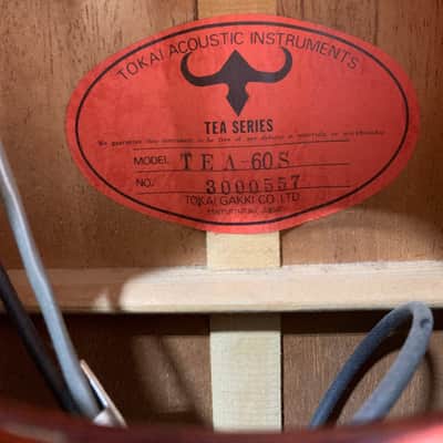 Tokai TEA-60S Acoustic Electric Guitar MIJ 1984 Spruce Top Vintage Made in Japan w/ Hard Case image 17