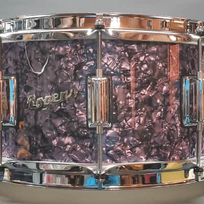 Rogers No.37PDP 6.5"X14" Dyna-Sonic Snare Drum S/N D3670 - Purple Diamond Pearl VIDEO !!! image 3