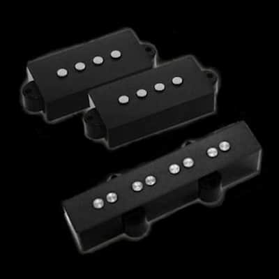 GuitarHeads P&J BASS Pickups - Set of 2 - BLACK image 1