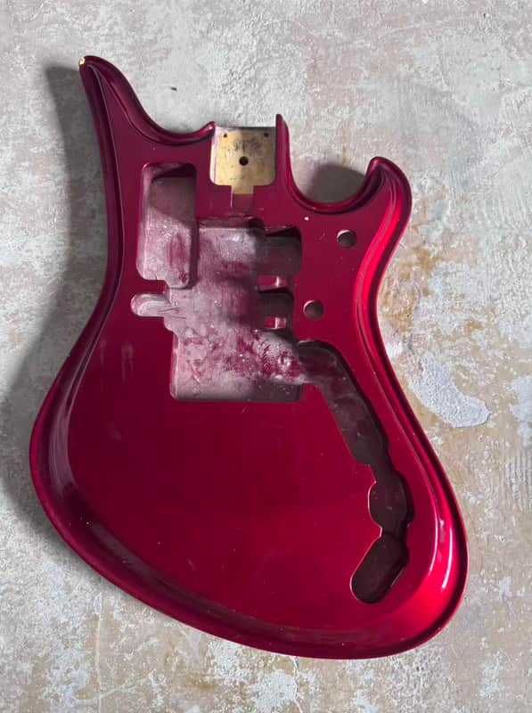 Glossy Red DIY Project Spectrum Style Guitar Body image 1