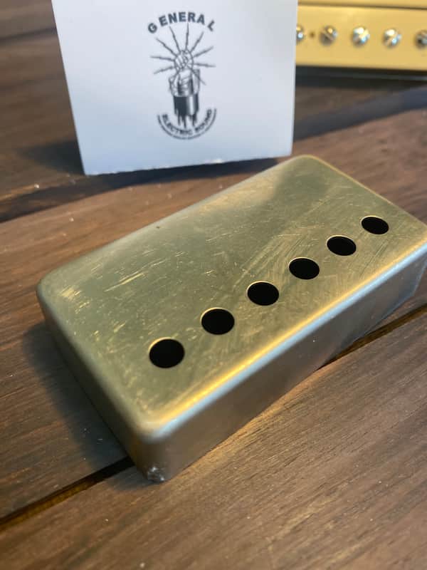 General Vintage Tone  PAF '50S SPEC Humbucker PAF cover made in natural steel 1 15/16" 49.2MM 2019 N image 1