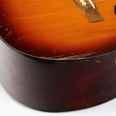 1966 Guild F-20 Small Body Sunburst | Hoboken Factory Vintage Guitar Acoustic Guitar image 21